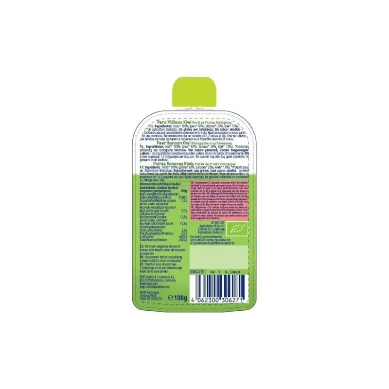 Pouches de kiwi pera y platano bebibles 100gr. bio | Farmacia Barata Pouches de kiwi pera y platano bebibles 100gr. bio | Farmacia Barata