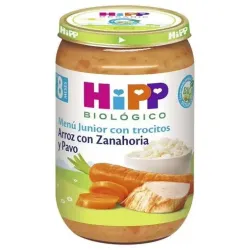 Hipp tarrito de arroz con zanahoria y pavo bio 220g