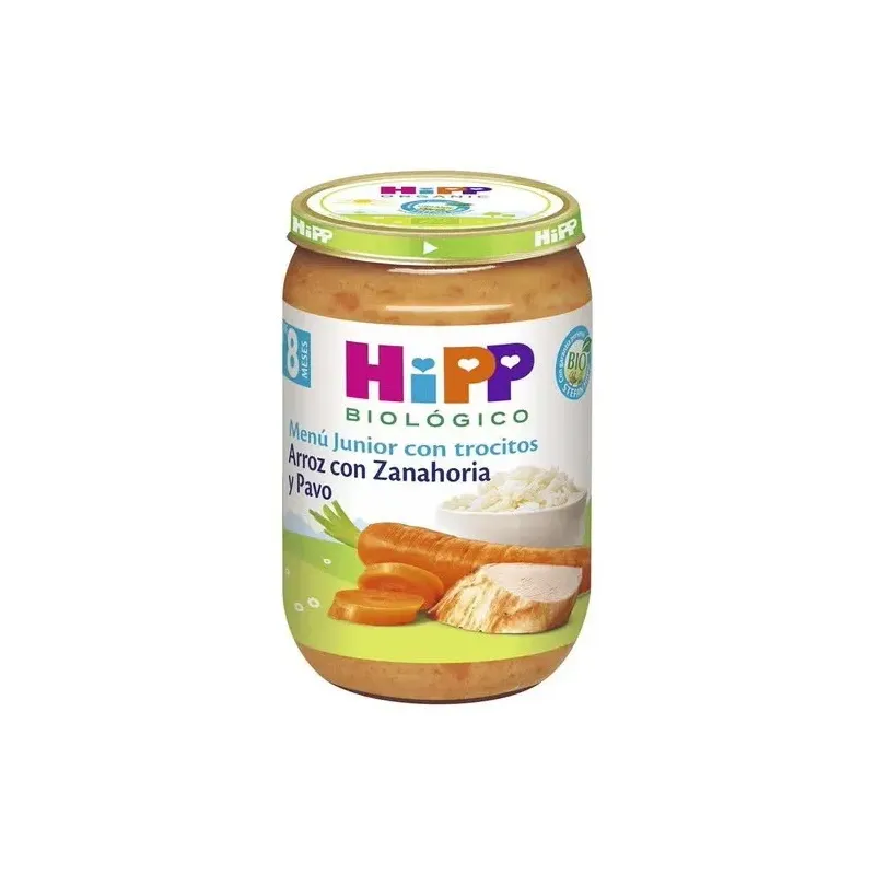 Hipp tarrito de arroz con zanahoria y pavo bio 220g | Farmacia Barata Hipp tarrito de arroz con zanahoria y pavo bio 220g | Farmacia Barata