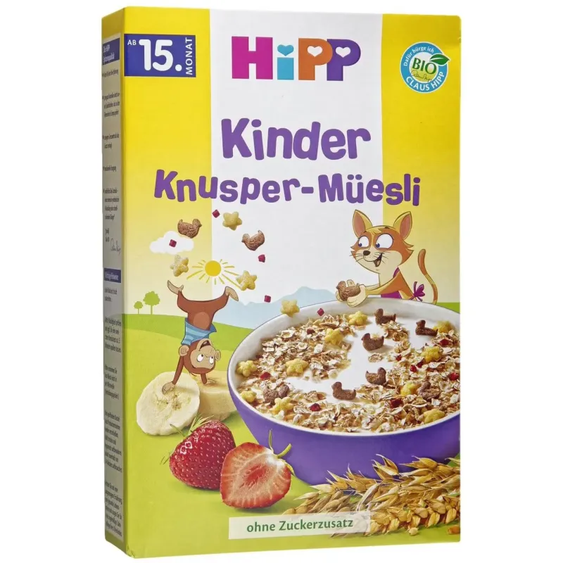 Hipp kids crunchy muesli sin azúcar añadido bio 200g | Farmacia Barata Hipp kids crunchy muesli sin azúcar añadido bio 200g | Farmacia Barata