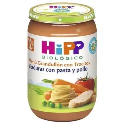 Potito verduras con pasta y pollo 220gr. bio