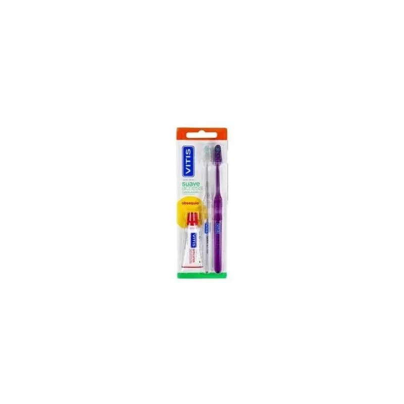 Pack suave acces 2 cepillos pasta anticaries 15ml. | Farmacia Barata Pack suave acces 2 cepillos pasta anticaries 15ml. | Farmacia Barata