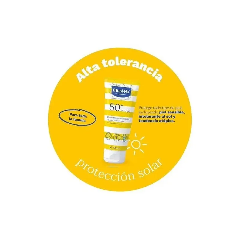 Mustela leche solar protección muy alta spf 50+ 100ml | Farmacia Barata