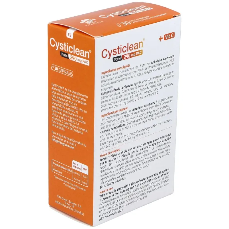 Cysticlean forte 240ml. 30cap. | Farmacia Barata