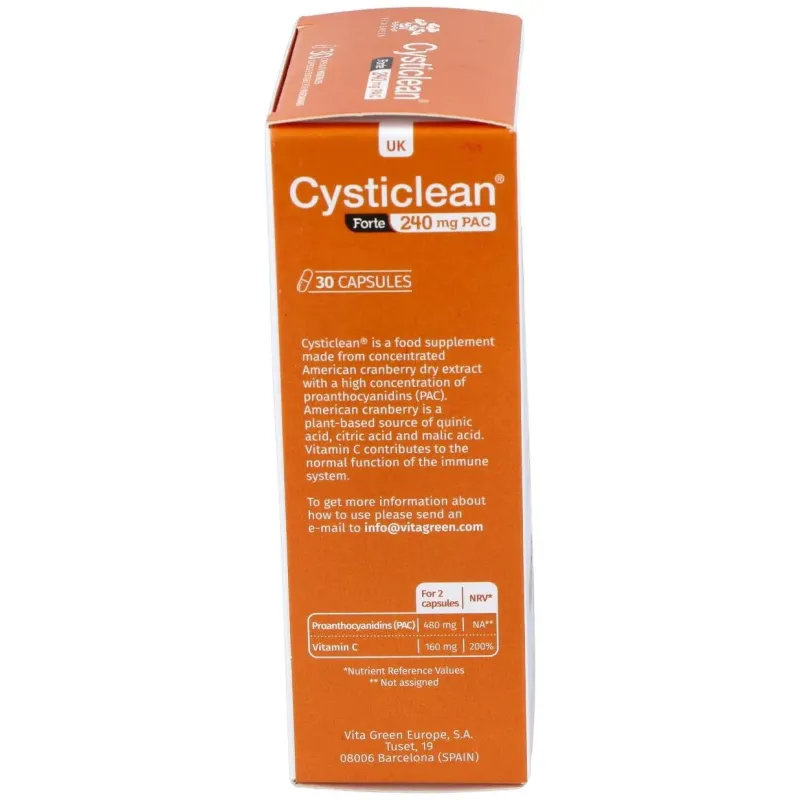 Cysticlean forte 240ml. 30cap. | Farmacia Barata