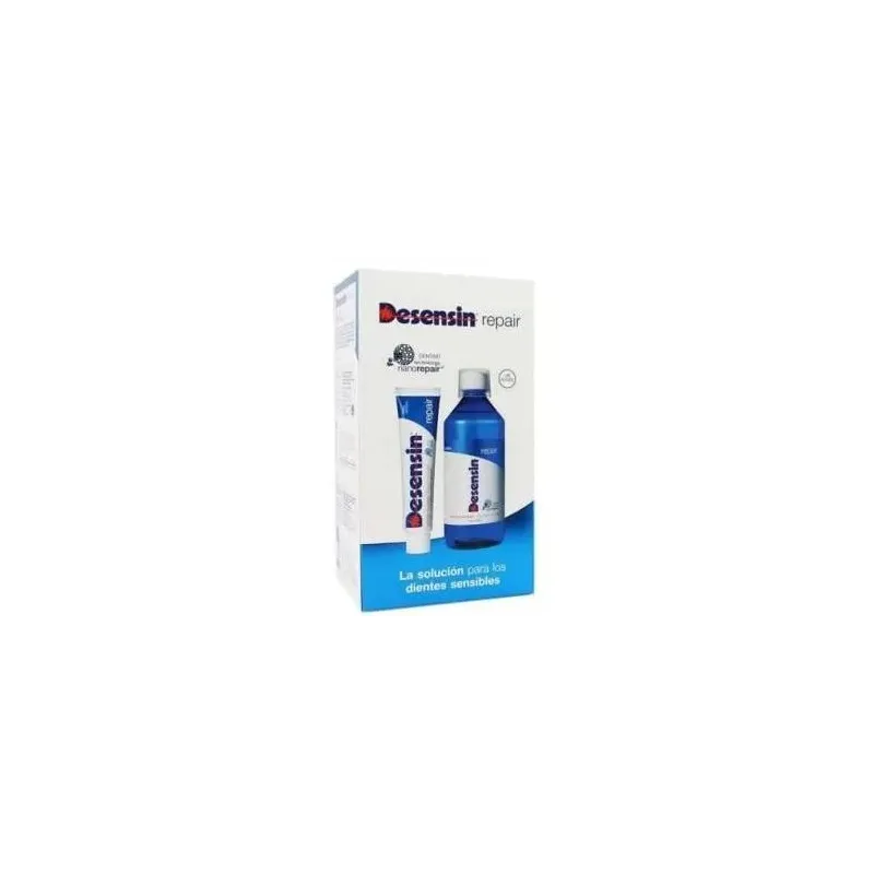 Desensin pack repair pasta dentífrica 75ml + colutorio 500ml | Farmacia Barata