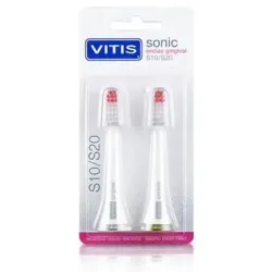 Vitis sonic s10/s20 recambio cepillo eléctrico encías 2uds