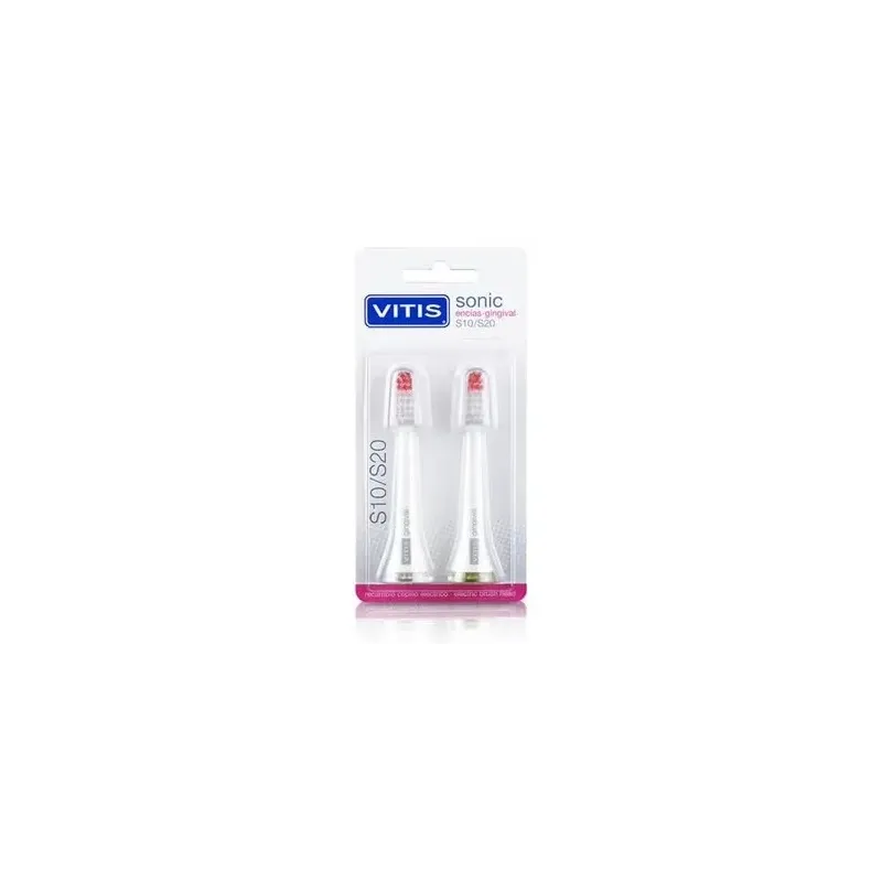 Vitis sonic s10/s20 recambio cepillo eléctrico encías 2uds | Farmacia Barata Vitis sonic s10/s20 recambio cepillo eléctrico encías 2uds | Farmacia Barata