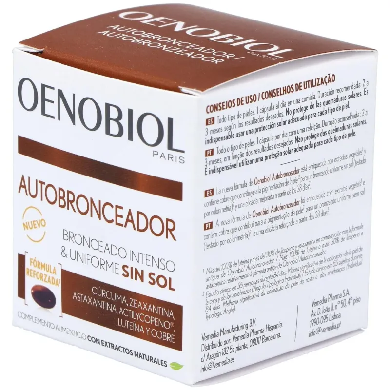 Oenobiol autobronceador 30cap. 2 | Farmacia Barata