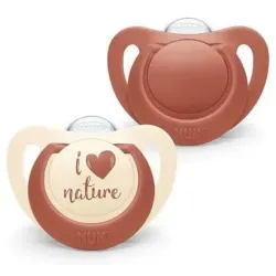 Nuk for nature chupete silicona 18-36 meses 2uds