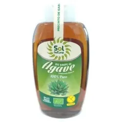 Solnatural sirope agave bio s/g antigoteo 500ml