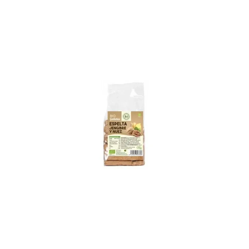 Galletas de espelta con jengibre y nuez 175gr. bio | Farmacia Barata