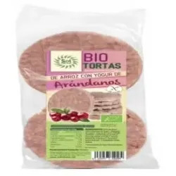 Tortas de arroz con yogur y arandano 100gr. bio