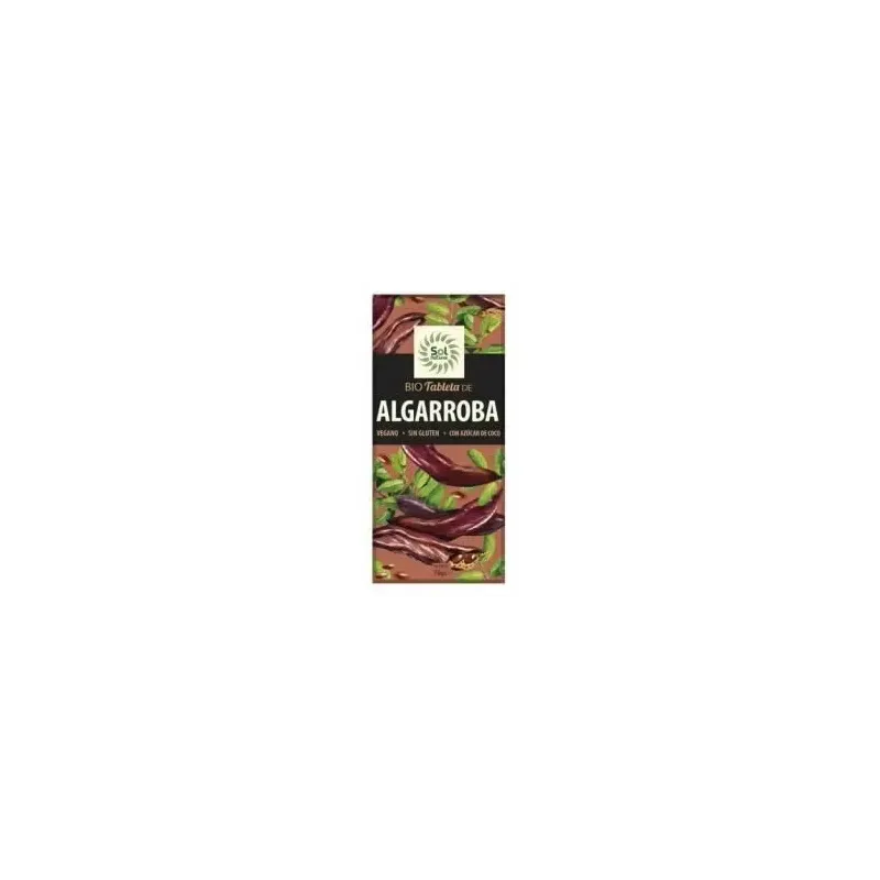 Solnatural choco algarroba bio sin gluten vegano 70g | Farmacia Barata