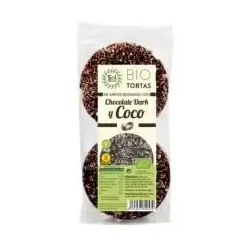 Tortas de arroz con chocolate negro coco 100g bio | Farmacia Barata