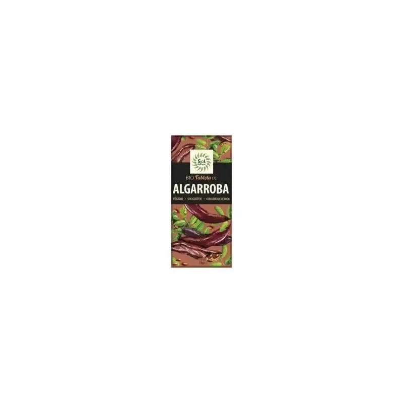 Solnatural choco algarroba bio sin gluten vegano 70g | Farmacia Barata
