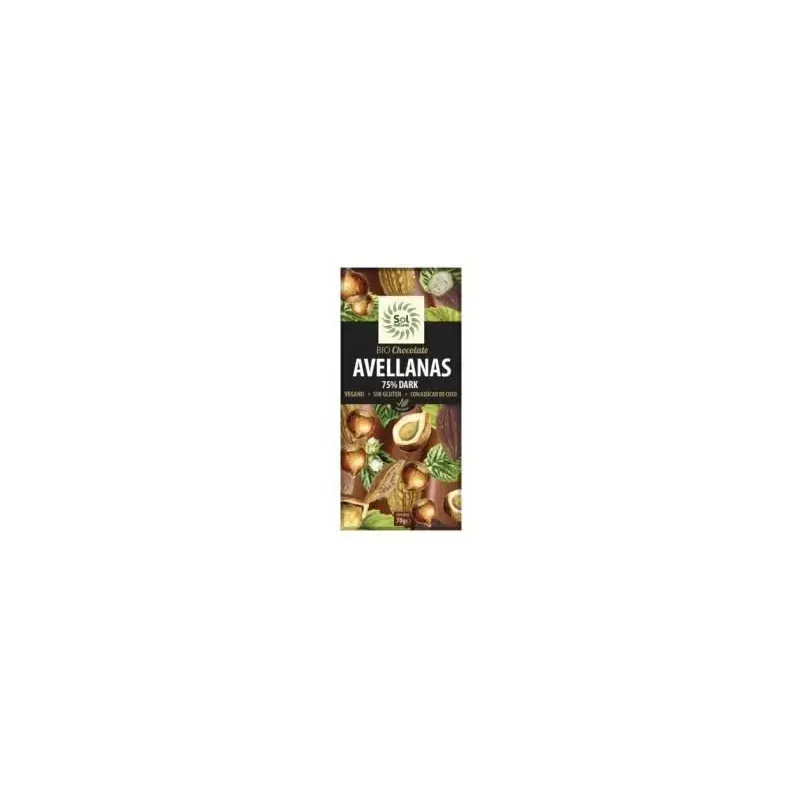 Solnatural choco 85% cacao bio s/g/palma 70g | Farmacia Barata