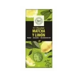 Chocolate de te matcha y limon tableta 70gr. bio