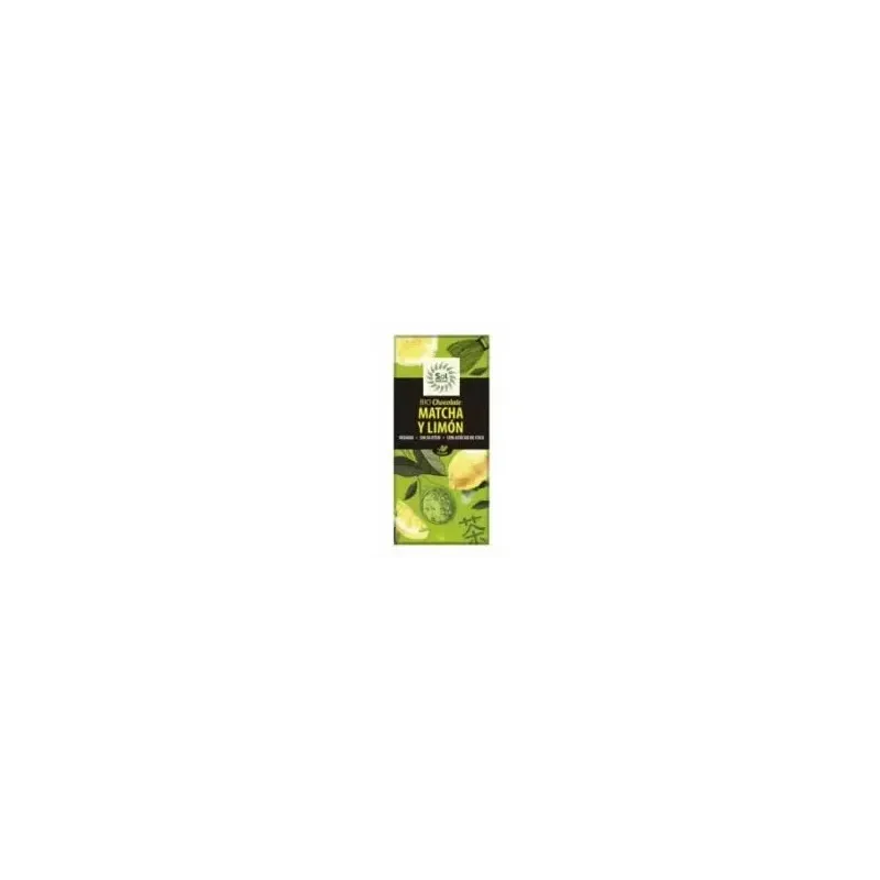 Chocolate de te matcha y limon tableta 70gr. bio | Farmacia Barata