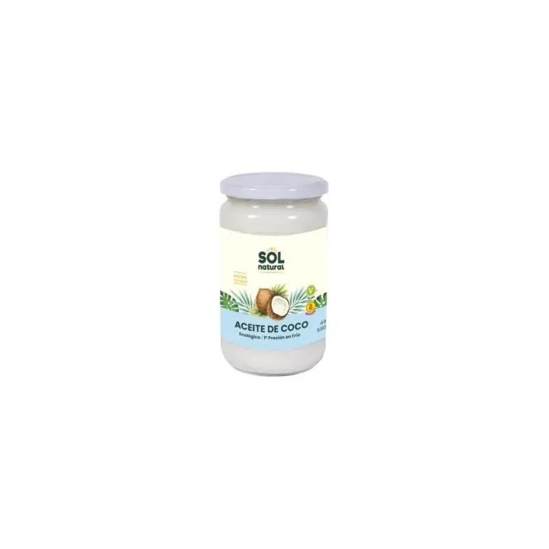Solnatural aceite coco virg extr bio 580ml | Farmacia Barata