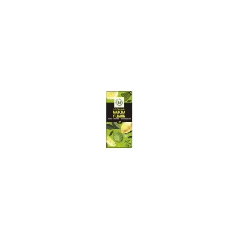 Chocolate de te matcha y limon tableta 70gr. bio | Farmacia Barata