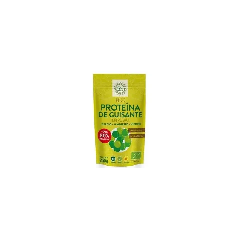 Solnatural proteina guisante bio s/g vega 250g | Farmacia Barata