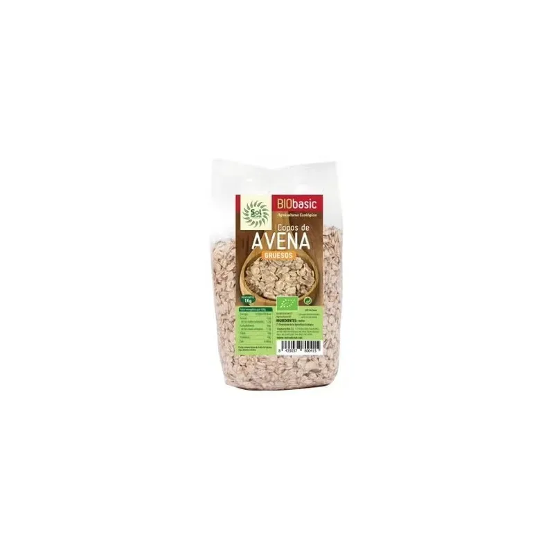 Copos de avena familiar gruesos integrales 1kg bio | Farmacia Barata