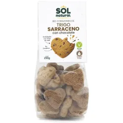 Sol natural corazones trigo sarraceno chocolate maíz bio 250g