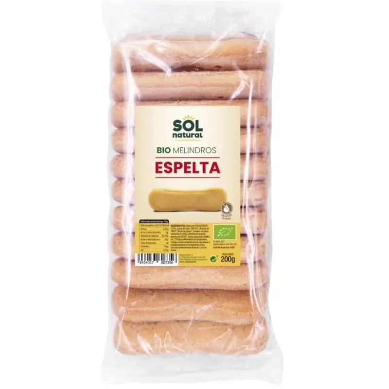 Sol natural melindros de espelta bio 200g | Farmacia Barata