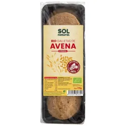 Solnatural galleta avena endulzada dátiles bio 170g