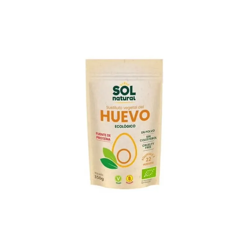 Sol natural sustituto vegetal del huevo polvo bio 350g | Farmacia Barata