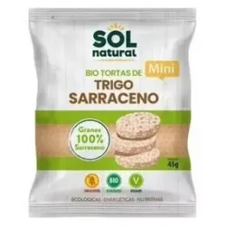 Solnatural mini tortitas trigo sarraceno sin gluten bio 45g