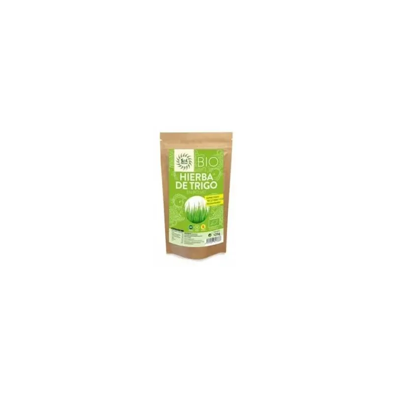 Solnatural hierba trigo polvo bio s/g veg 125g | Farmacia Barata