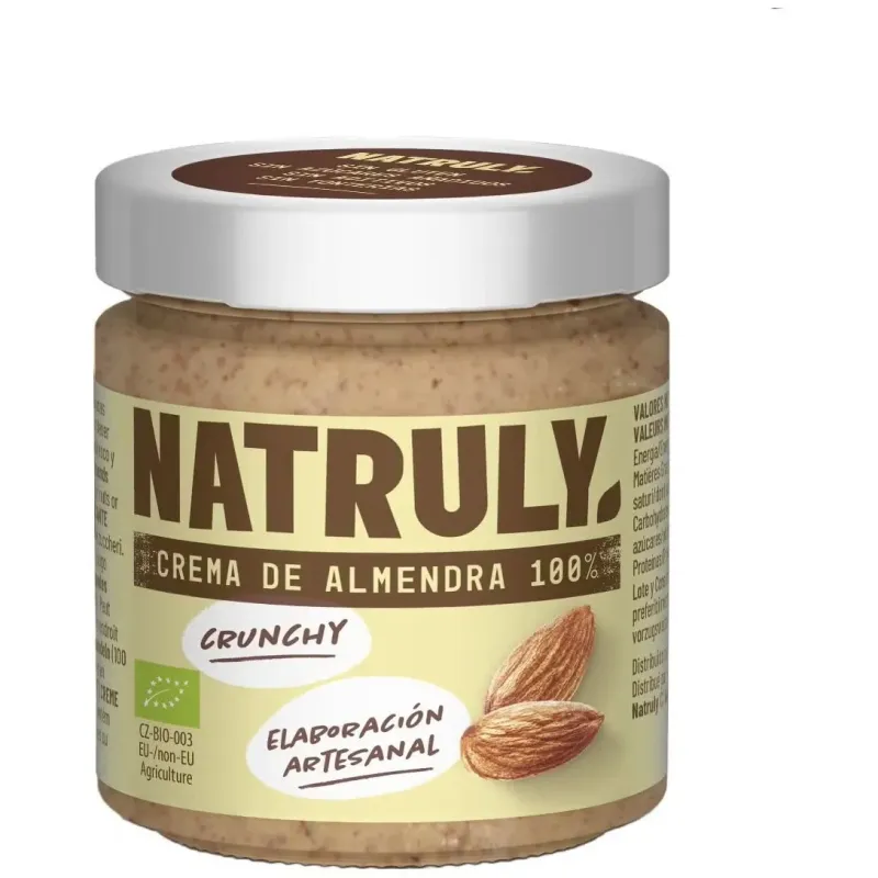 Natruly crema almendras eco sin gluten 200g | Farmacia Barata