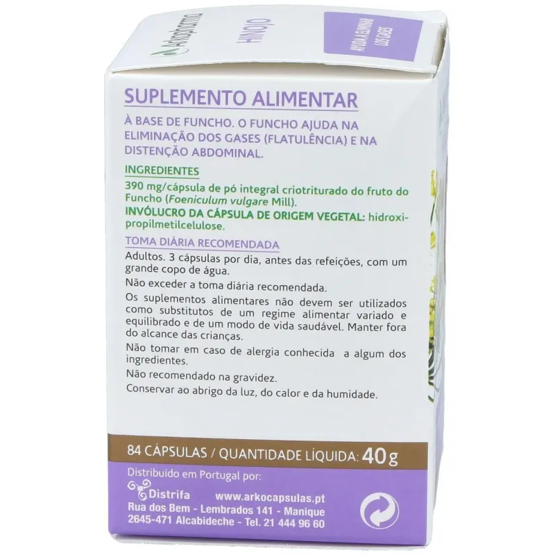 Hinojo 84arkocapsulas. bio 2 | Farmacia Barata