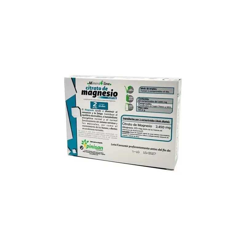 Citrato de magnesio 60comp. - pinisan | Farmacia Barata