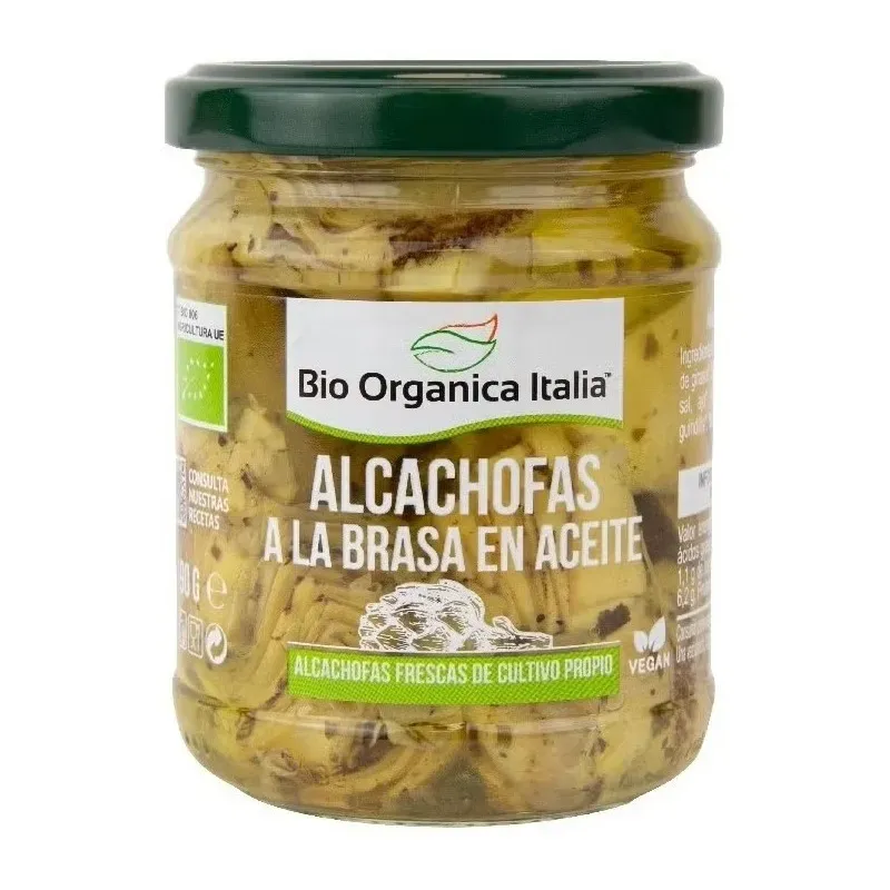 Bio organica italia alcachofas brasa en aceite 190g | Farmacia Barata