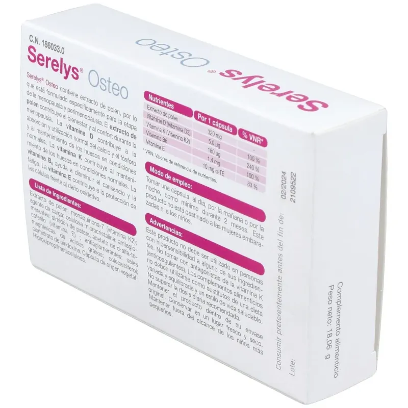 Serelys osteo 30cap. | Farmacia Barata