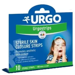Urgostrips boite de 10 sutures adhsives striles hypoallergniques