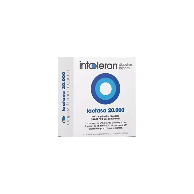 Intoleran lactasa 20.000 50comp. | Farmacia Barata