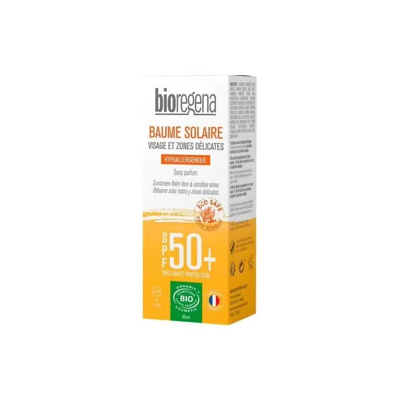 Bioregena balsamo solar spf50+ rostro y zonas delicadas 40ml | Farmacia Barata