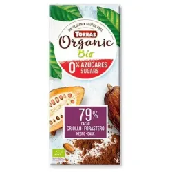 Chocolate negro 79% criollo forastero 100g bio s/a