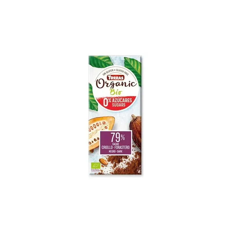 Chocolate negro 79% criollo forastero 100g bio s/a | Farmacia Barata Chocolate negro 79% criollo forastero 100g bio s/a | Farmacia Barata