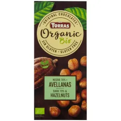 Chocolate negro 70% con avellanas 100gr. bio sg