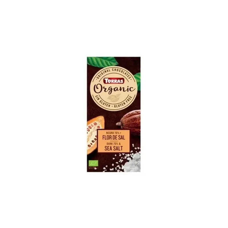 Chocolate negro 70% con flor de sal 100g bio sg | Farmacia Barata