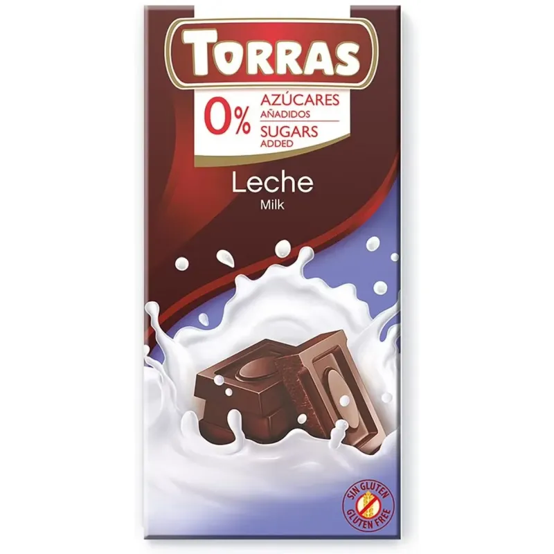 Torras chocolate leche sin gluten sin azúcar 75g | Farmacia Barata Torras chocolate leche sin gluten sin azúcar 75g | Farmacia Barata