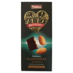 Chocolate negro 72% con almendra zero 150gr