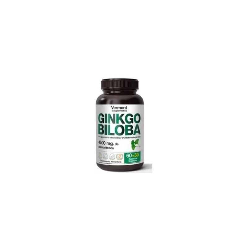 Vermont supplements ginkgo biloba 60+30caps | Farmacia Barata