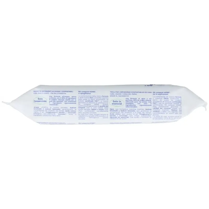Toallitas de algodon al agua bebe-niño 60uds. bio | Farmacia Barata