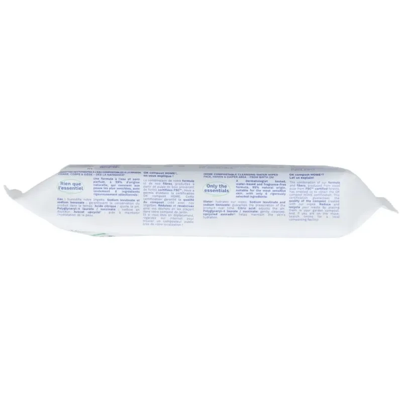 Toallitas de algodon al agua bebe-niño 60uds. bio | Farmacia Barata